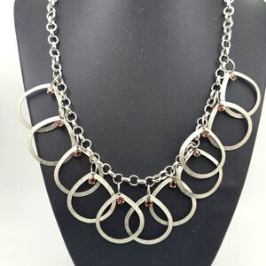 Paparazzi Silver Necklace with Red Accents
